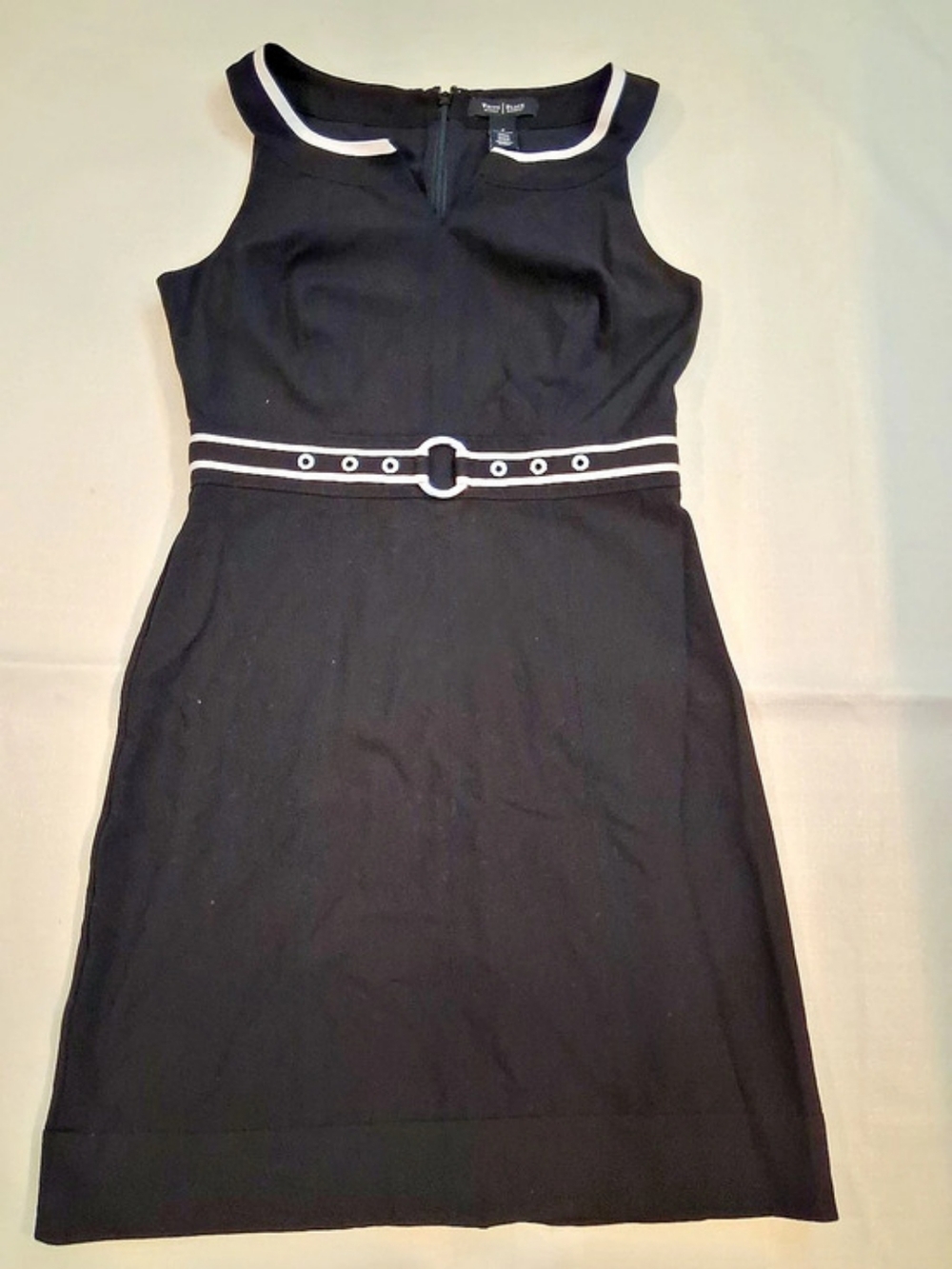 White House Black Market Black Belted Maxi Dress